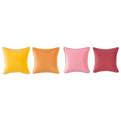 Set of (4) Velvet Spring Pillows