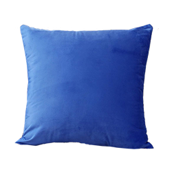 Azure Blue Velvet Pillow
