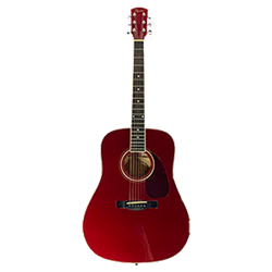 Acoustic Guitar - Red