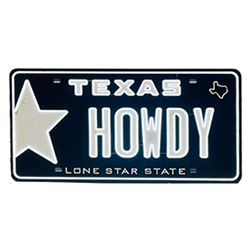 Texas License Plate LED Neon