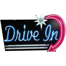 Drive-In Neon Sign
