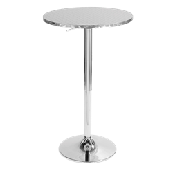 Chrome Highboy Table