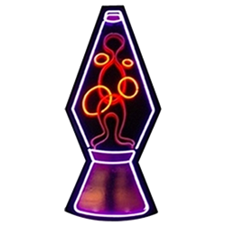 Purple Oversized Neon Lava Lamp