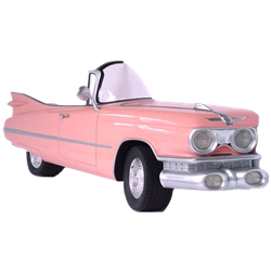 Side of a Pink Cadillac Convertible