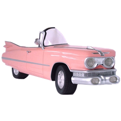 Side of a Pink Cadillac Convertible