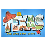 Oversized Texas Postcard