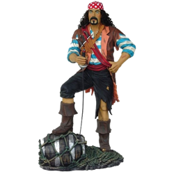 Standing Pirate with Barrel
