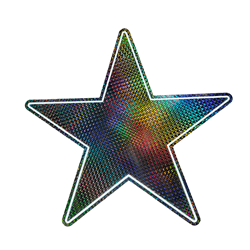 Medium Star - White LED Neon