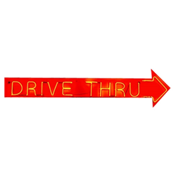 Drive Thru Neon Sign