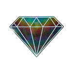 Small Diamond - White LED Neon