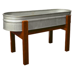 Galvanized Tub on Stand