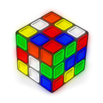 Large Rubik's Cube LED Neon