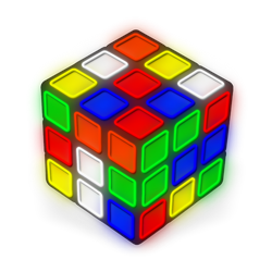 Large Rubik's Cube LED Neon