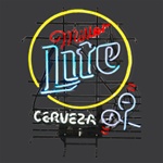 Miller Lite Cerveza Neon Sign