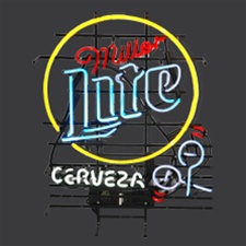 Miller Lite Cerveza Neon Sign