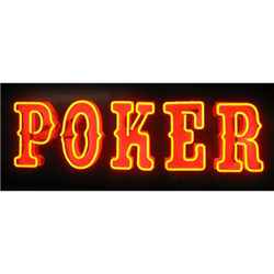 Poker Neon Sign