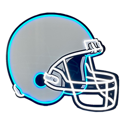 Oversized Football Helmet LED Neon