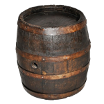Medium Wooden Barrel