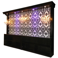 16' Long Black Back Bar
