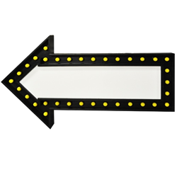 Marquee Sign Arrow