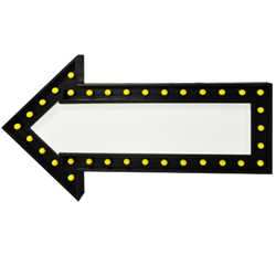 Marquee Sign Arrow