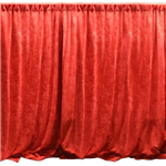 Red Drape Panel 16' Long