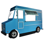 Blue Faux Food Truck