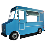 Blue Faux Food Truck