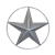 Silver Metal Star - 24"