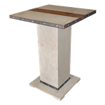 Industrial Concrete Highboy Table