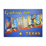 Oversized Dallas Postcard