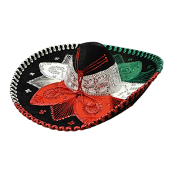 Sombrero - White, Red, Green