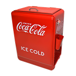 Refrigerated Vintage Coke Machine