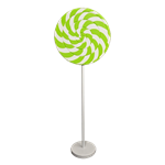 Lime Green Swirl Lollipop Giant Candy