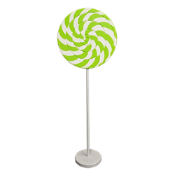 Lime Green Swirl Lollipop Giant Candy