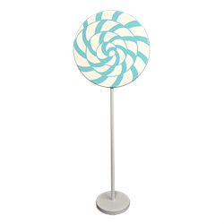 Teal Swirl Lollipop Giant Candy