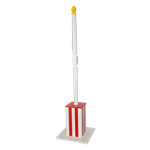 Carnival Pole - Red & White
