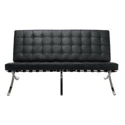 Black Mid-Century Modern Sofa