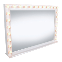 White Vanity Mirror
