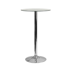 Glass Top Highboy Table