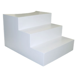 White Steps for 4' Round Platform