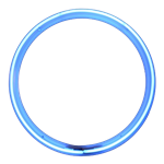 36" Neon Ring - Blue