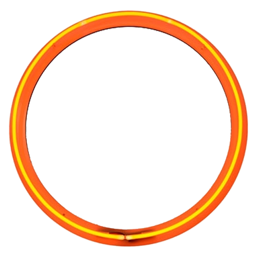 Neon Orange Circle Banner, Neon Circle 10976476 PNG