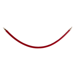 Burgundy Rope with Brass Ends