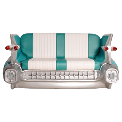 Aqua Cadillac Sofa