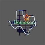Heineken Neon-Texas Shape