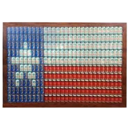 Beer Can Texas Flag