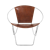 Leather Ring Chair - Brown
