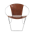 Leather Ring Chair - Brown