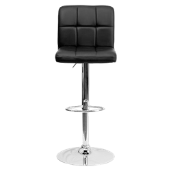 Black Leather Bar Stool